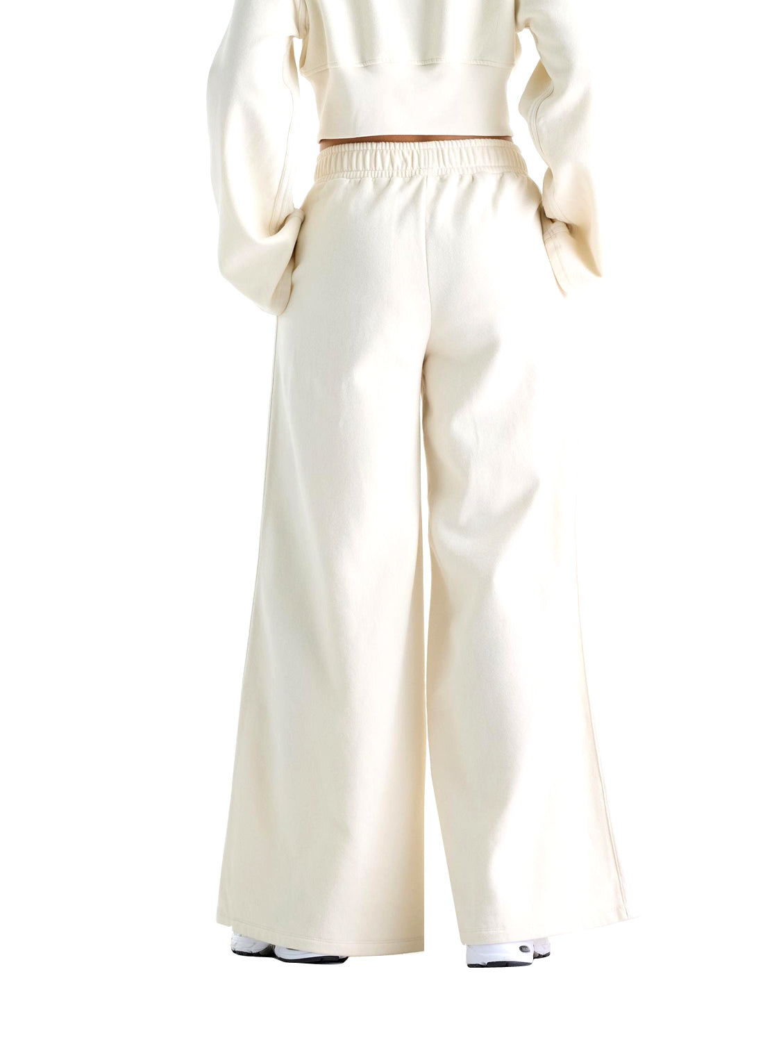 New Balance Pantaloni In Felpa Brushed Coastal Fleece New Balance - Linen Linen