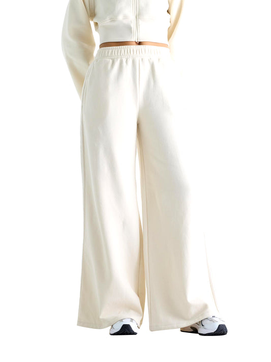 New Balance Pantaloni In Felpa Brushed Coastal Fleece New Balance - Linen Linen