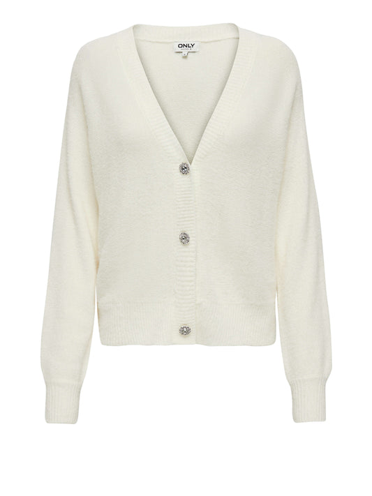 ONLY DROP4 Only Cardigan Onlella Bianco WHITE