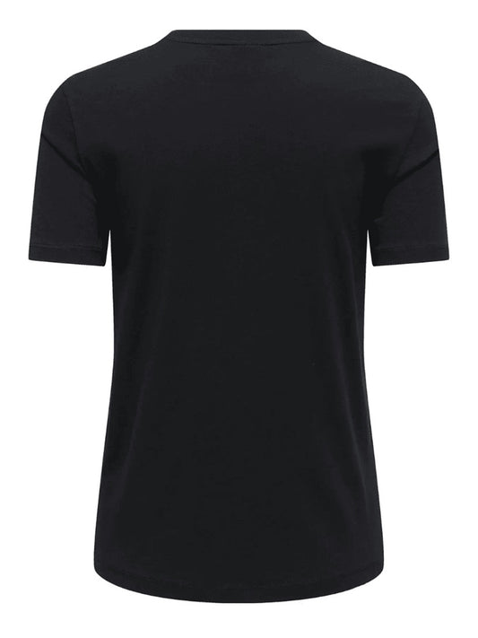 ONLY DROP4 Only T-Shirt Dog Glesses Nero BLACK