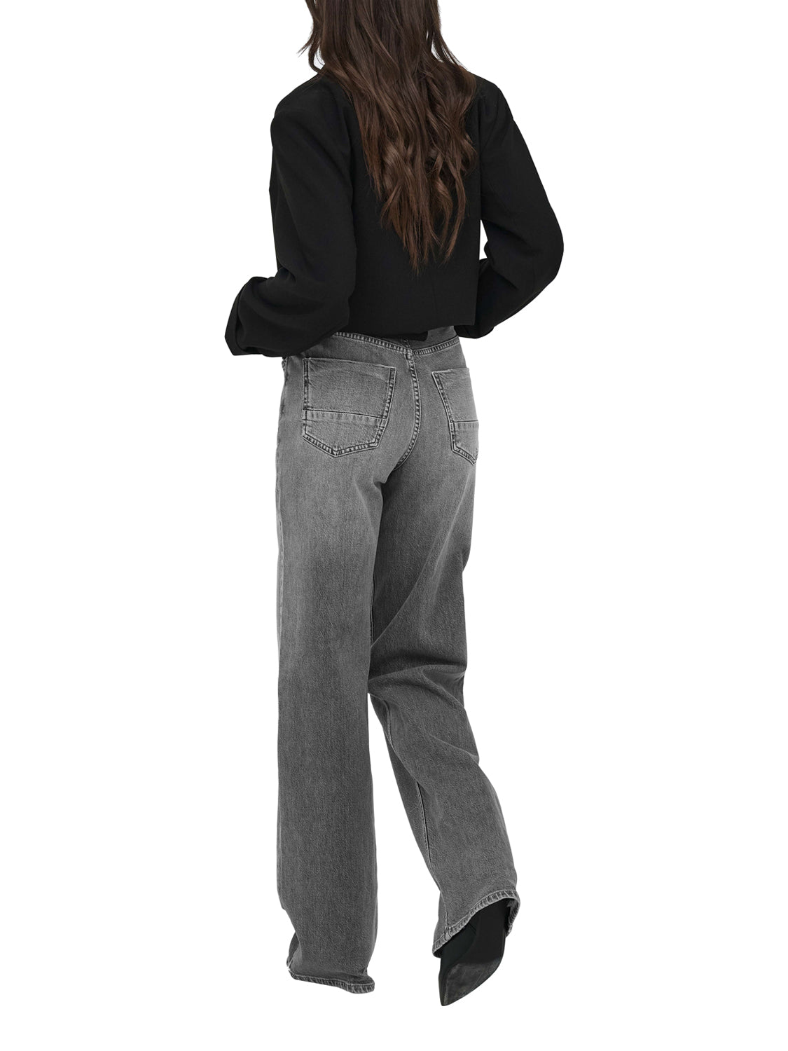 ONLY DROP4 Only Jeans Onljuicy Hw Wide Dnm Tai870 - Grigio GREY