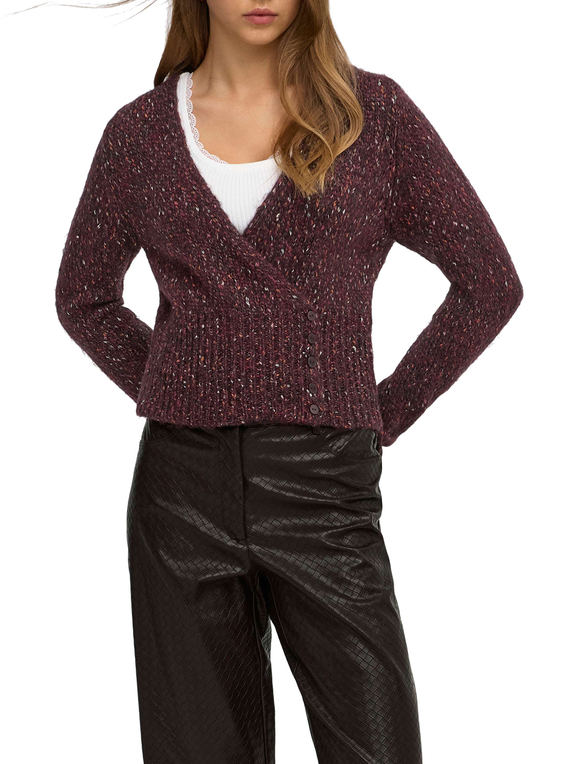 ONLY DROP4 Cardigan Onlzille Only Bordeaux PURPLE