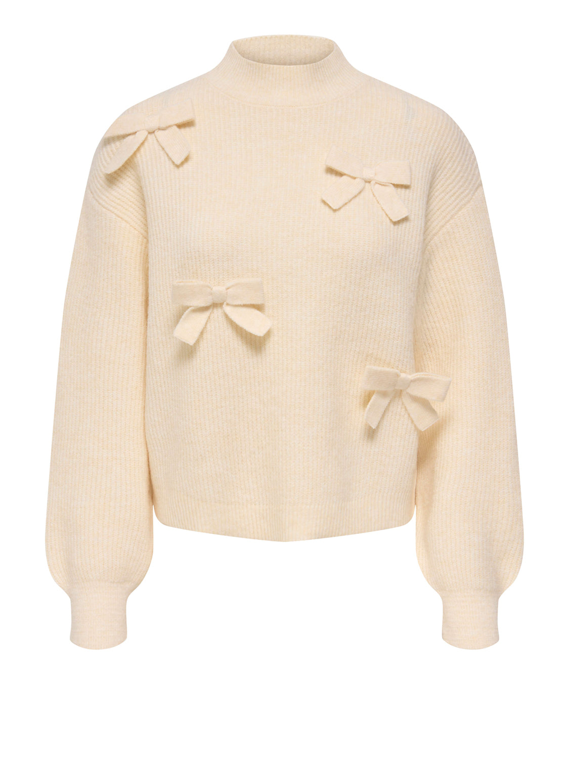 Only Only Maglione Onllisa Ls Bow Knt Noos Ecru Ecru