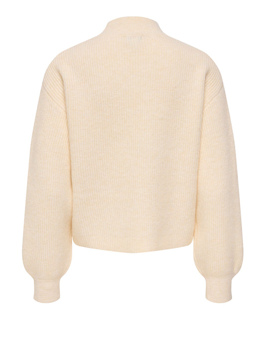 Only Only Maglione Onllisa Ls Bow Knt Noos Ecru Ecru