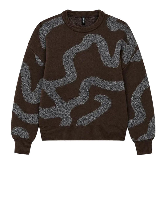 Only Maglione Girocollo Rosie ONLY - Marrone BROWN