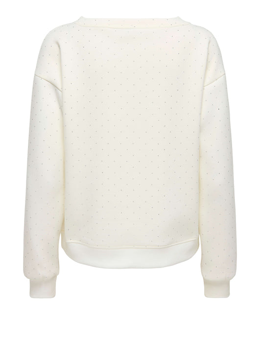 ONLY DROP5 Felpa Only Onlscarlet Bianco WHITE