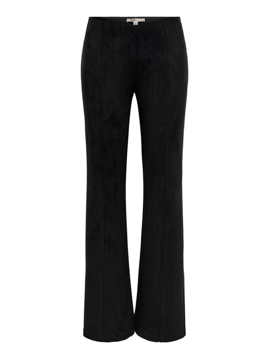 ONLY DROP5 Only Leggings Onlabena Mw Faux Suede Flar - Nero BLACK