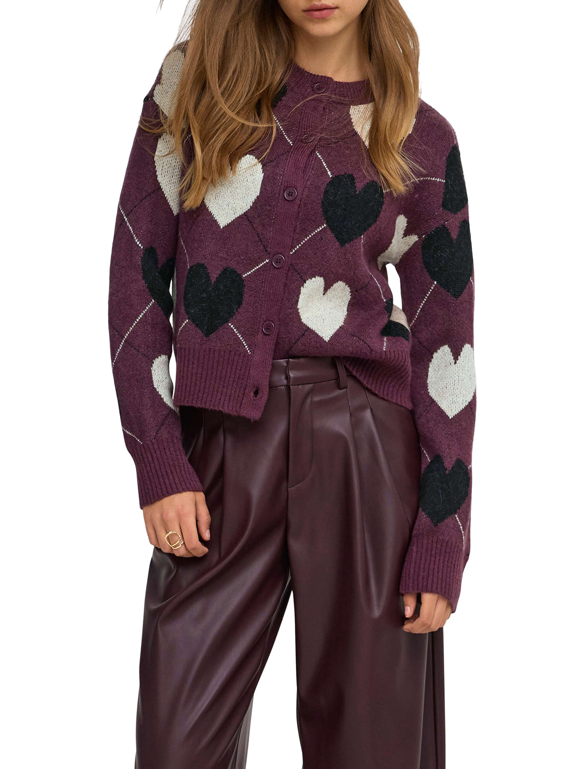 ONLY DROP5 Cardigan Onlritu Only Bordeaux PURPLE