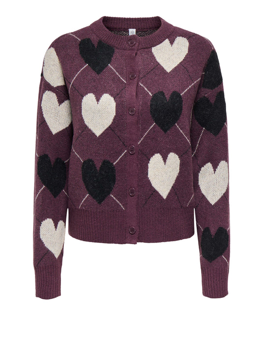 ONLY DROP5 Cardigan Onlritu Only Bordeaux PURPLE