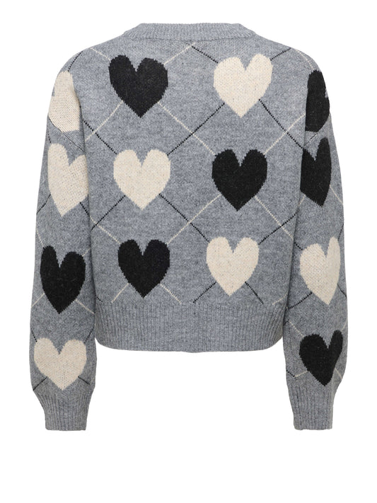 ONLY DROP5 Cardigan Onlritu Only Grigio GREY