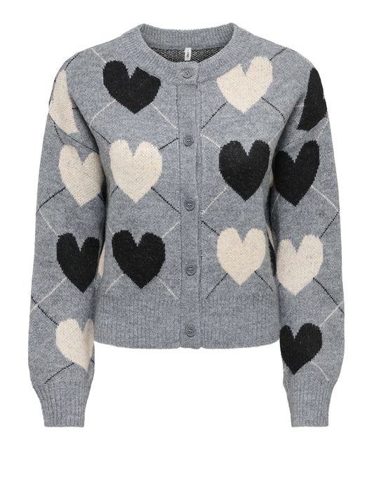 ONLY DROP5 Cardigan Onlritu Only Grigio GREY