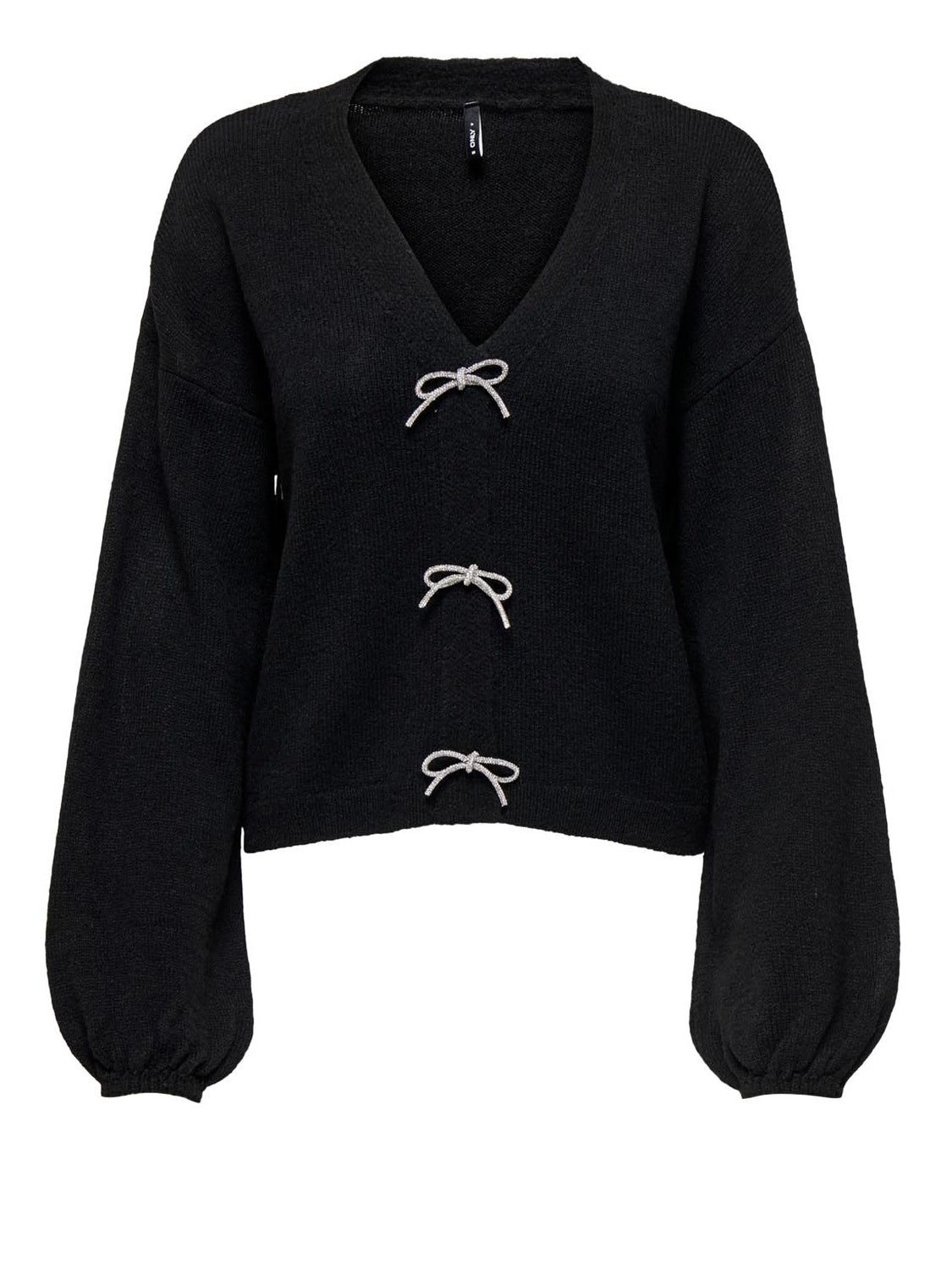 Only Cardigan con Fiocchi Glitter ONLY - Nero BLACK