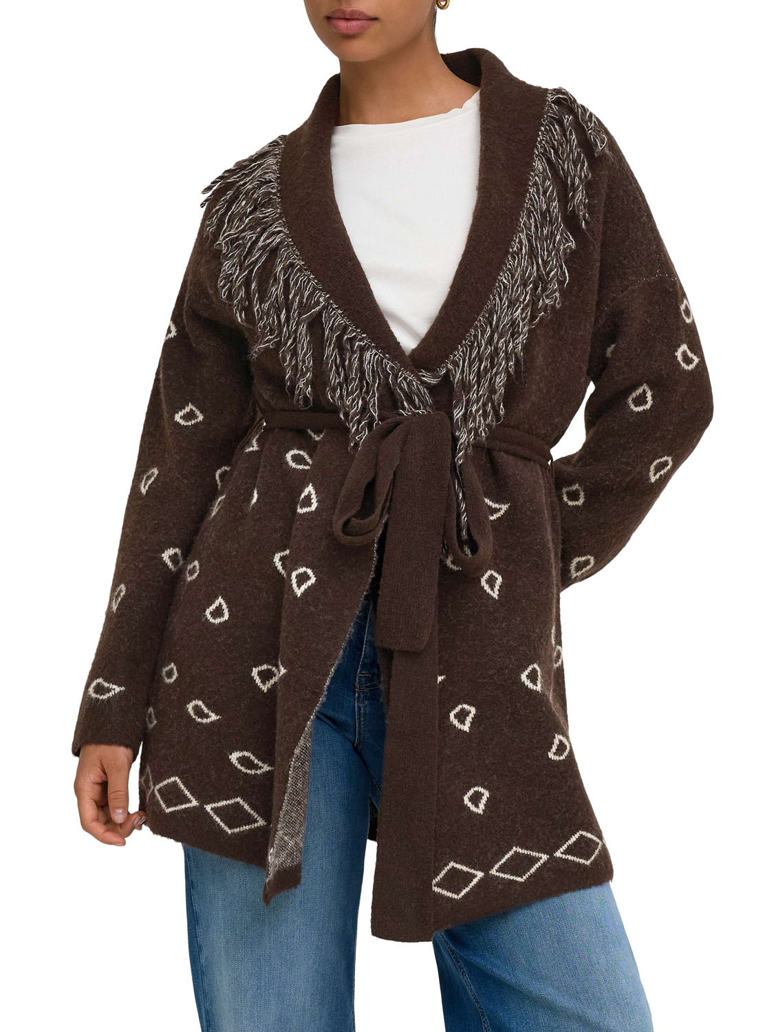 ONLY DROP6 Only Cardigan Donna Brown - Marrone BROWN