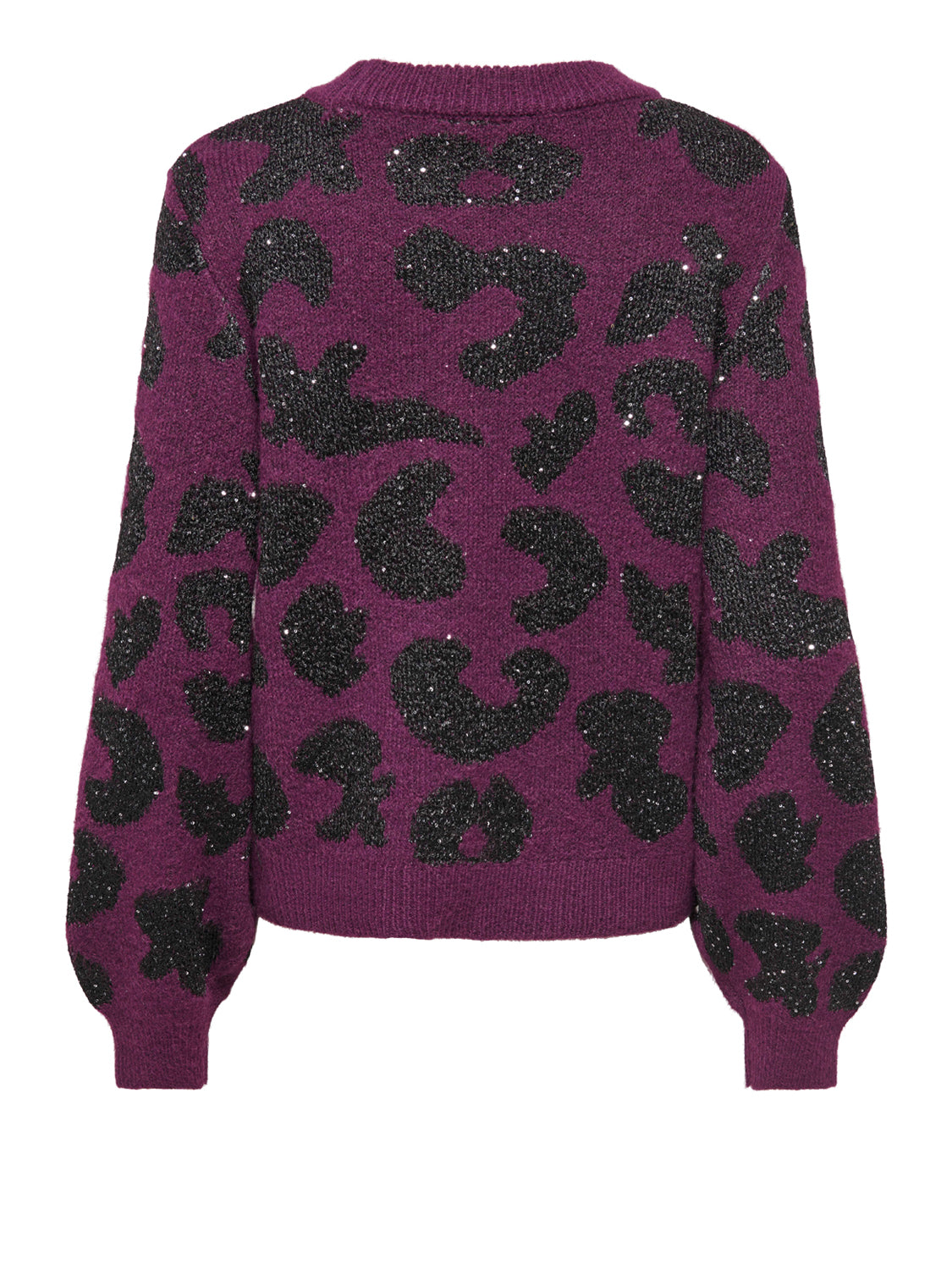 Only Maglione Only Onldoffa Ls O-Neck Glitter Purple PURPLE
