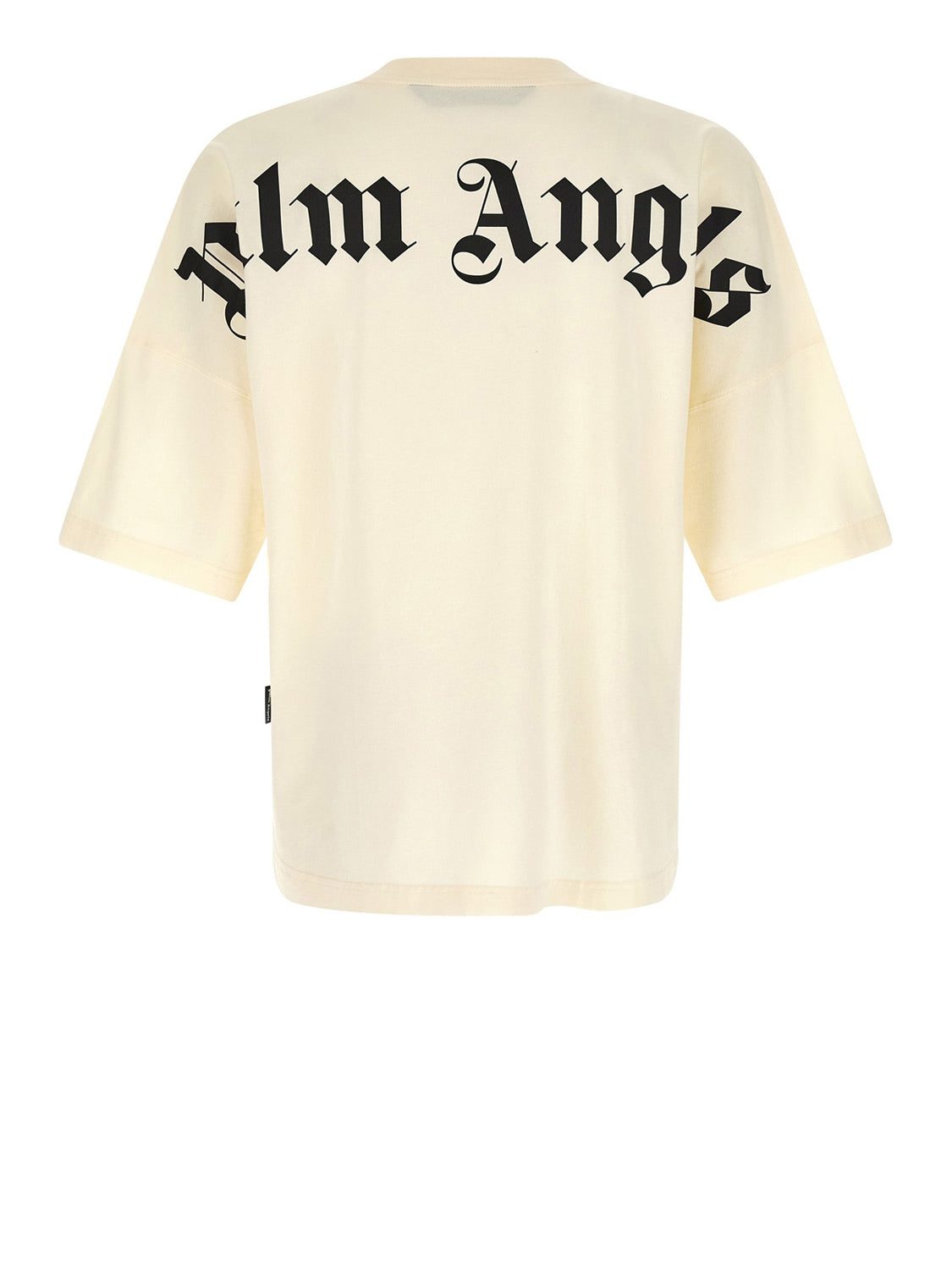 PALM ANGELS Dsquared T-Shirt Classic Logo Over Tee Bianco Off White - Black