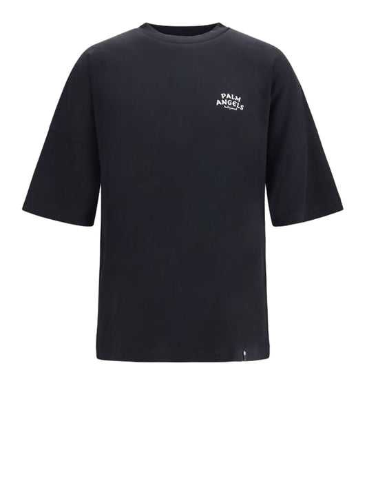 PALM ANGELS T-Shirt Palm Drift Back Over Tee Nero Black - Off White