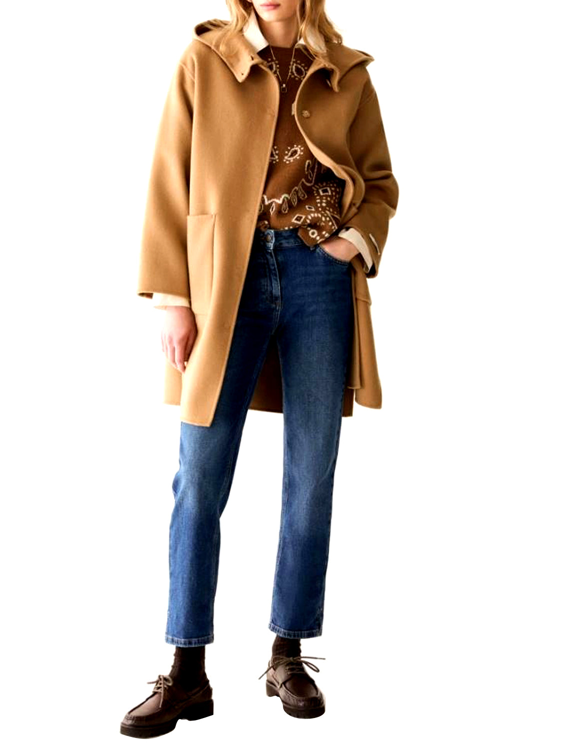 PENNY BLACK BLACK Cappotto Penny Black in blend di lana double Cammello Cammello
