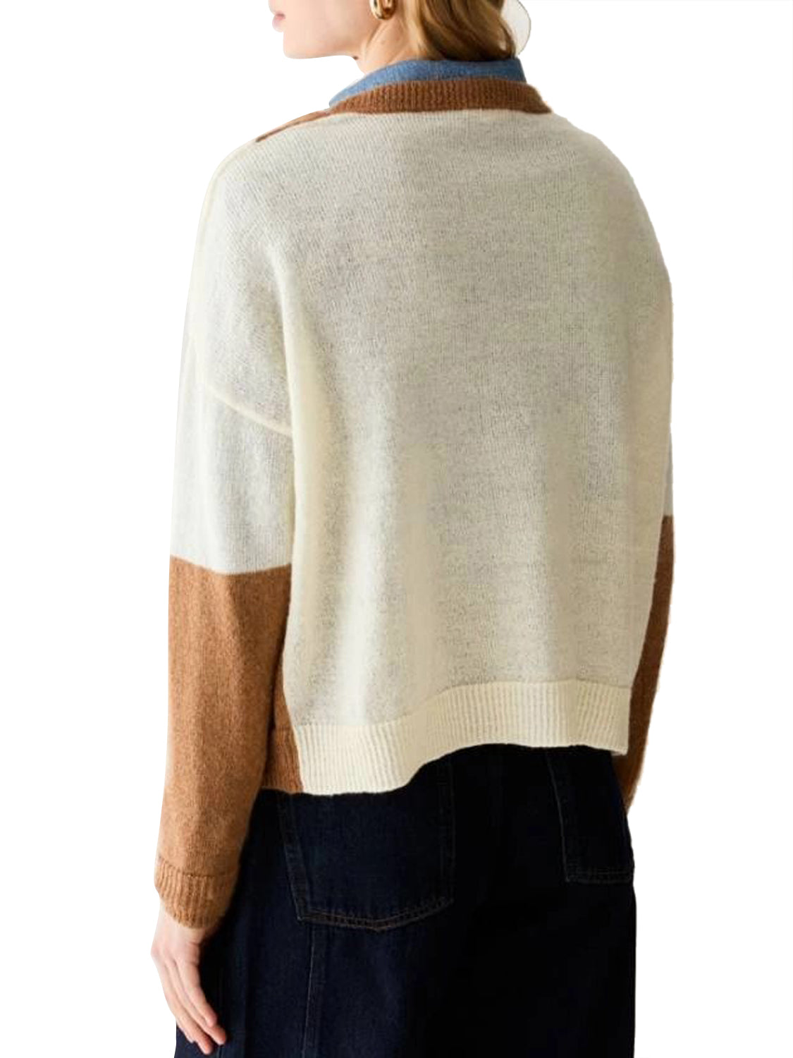PENNY BLACK BLACK Maglia Penny Black A Intarsio In Mohair Blend Azzurro Azzurro
