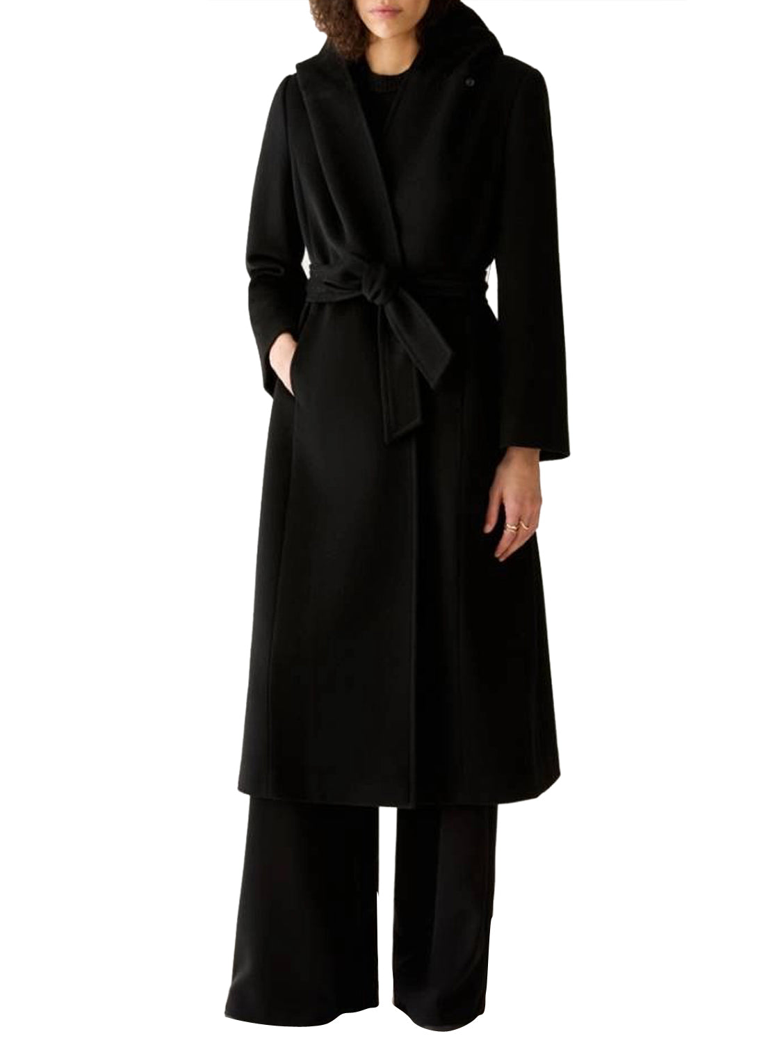 PENNY BLACK EMOTION Cappotto Penny Black Midi In Drap Di Lana Nero Nero