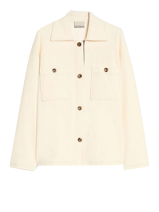 PENNY BLACK FREEDOM Giacca Penny Black Camicia in jersey velluto - Panna Panna