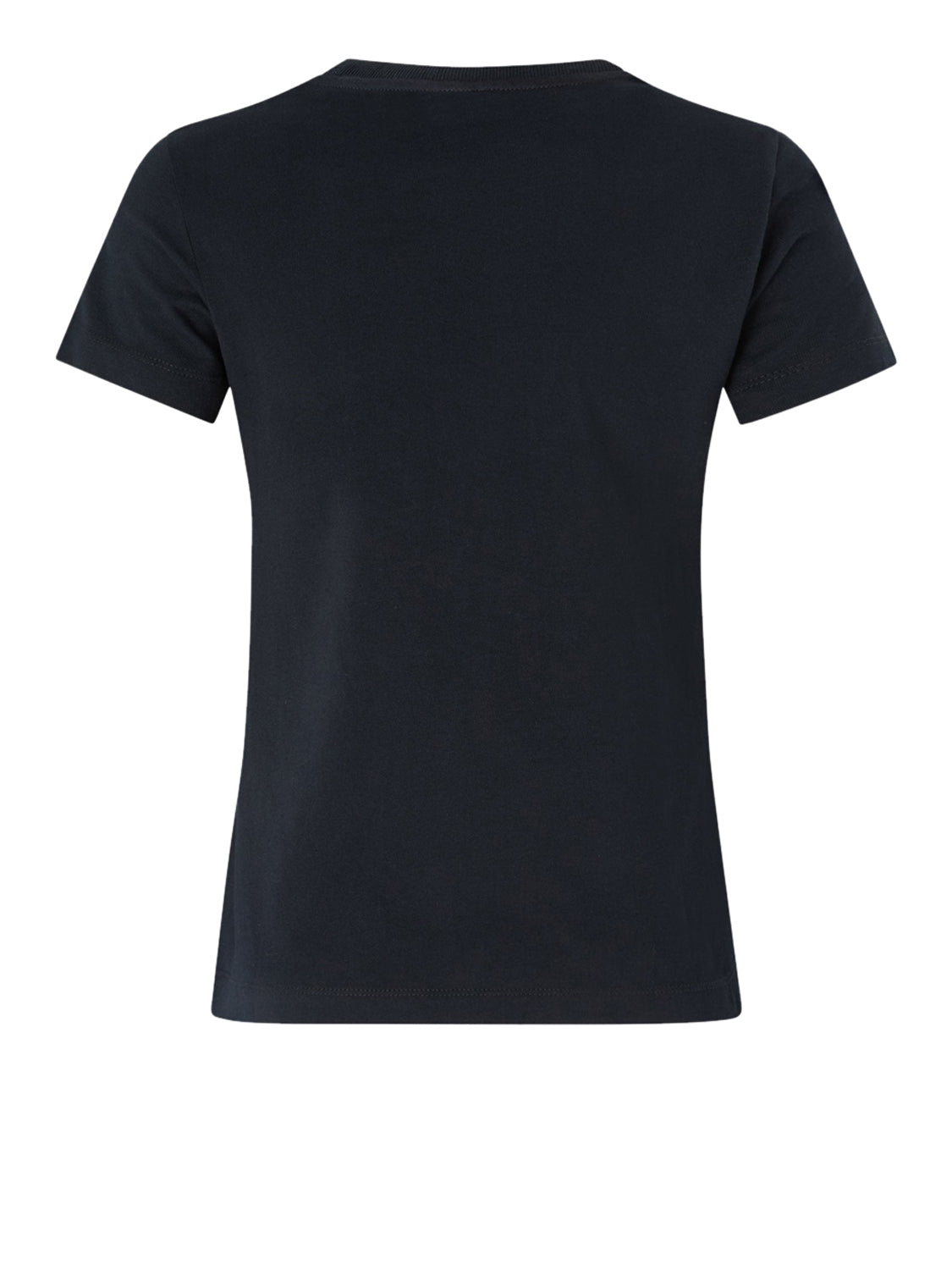 PINKO T-Shirt Bussolotto Pinko Jersey Logo Nero Nero Limousine