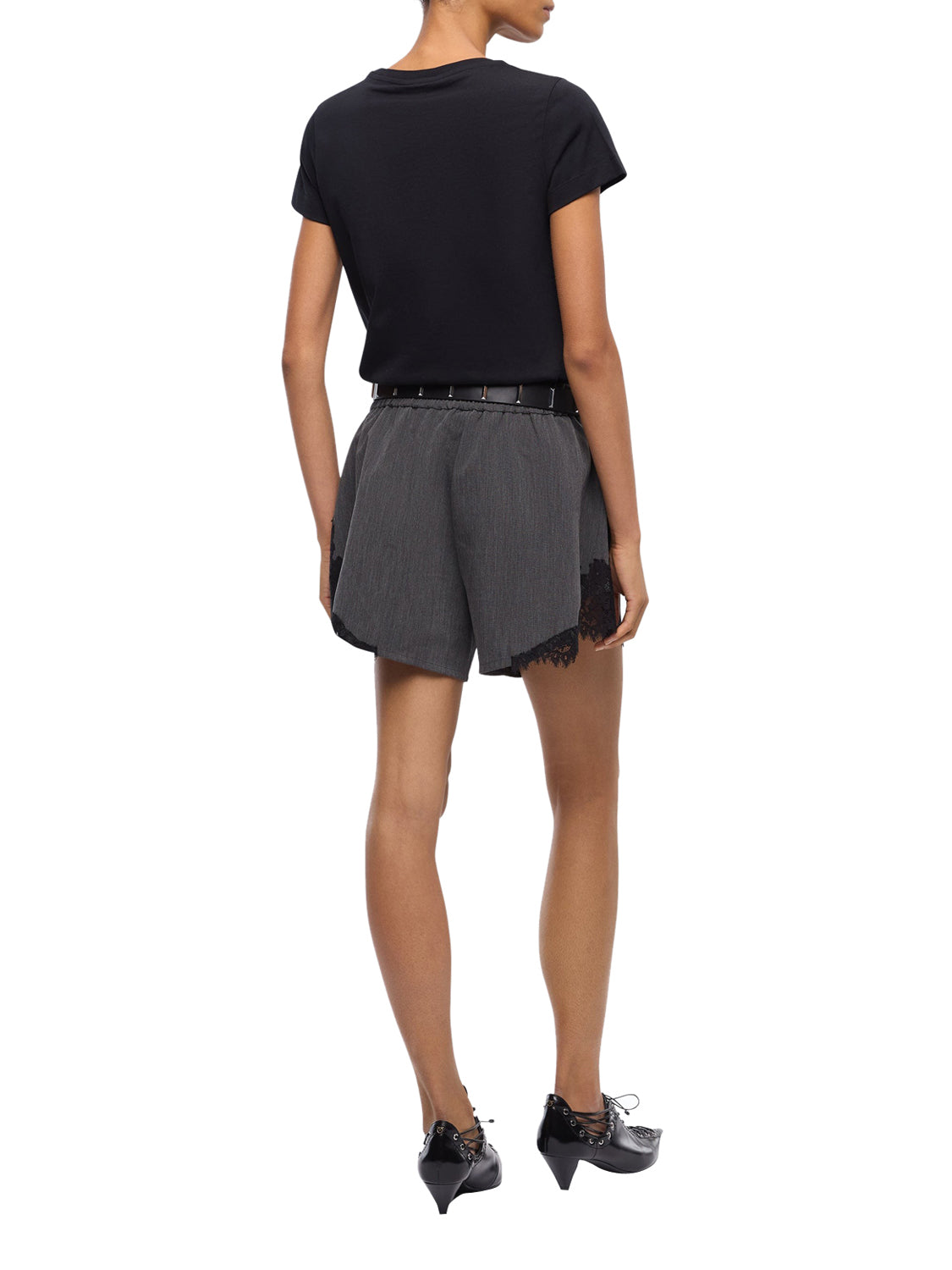 PINKO T-Shirt Bussolotto Pinko Jersey Logo Nero Nero Limousine