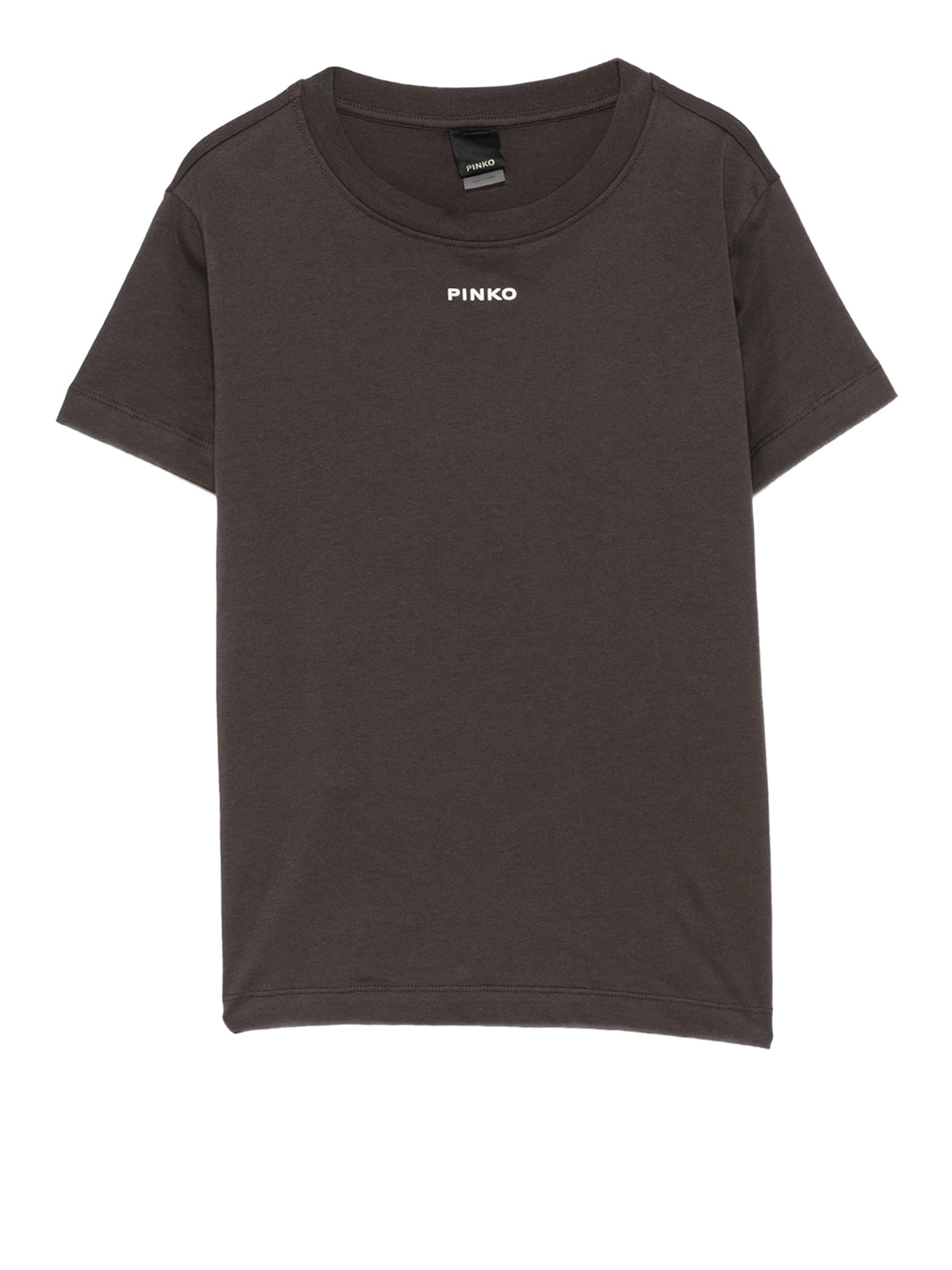 PINKO Pinko T-Shirt Basico Jersey Logo Marrone Marrone Testa Moro