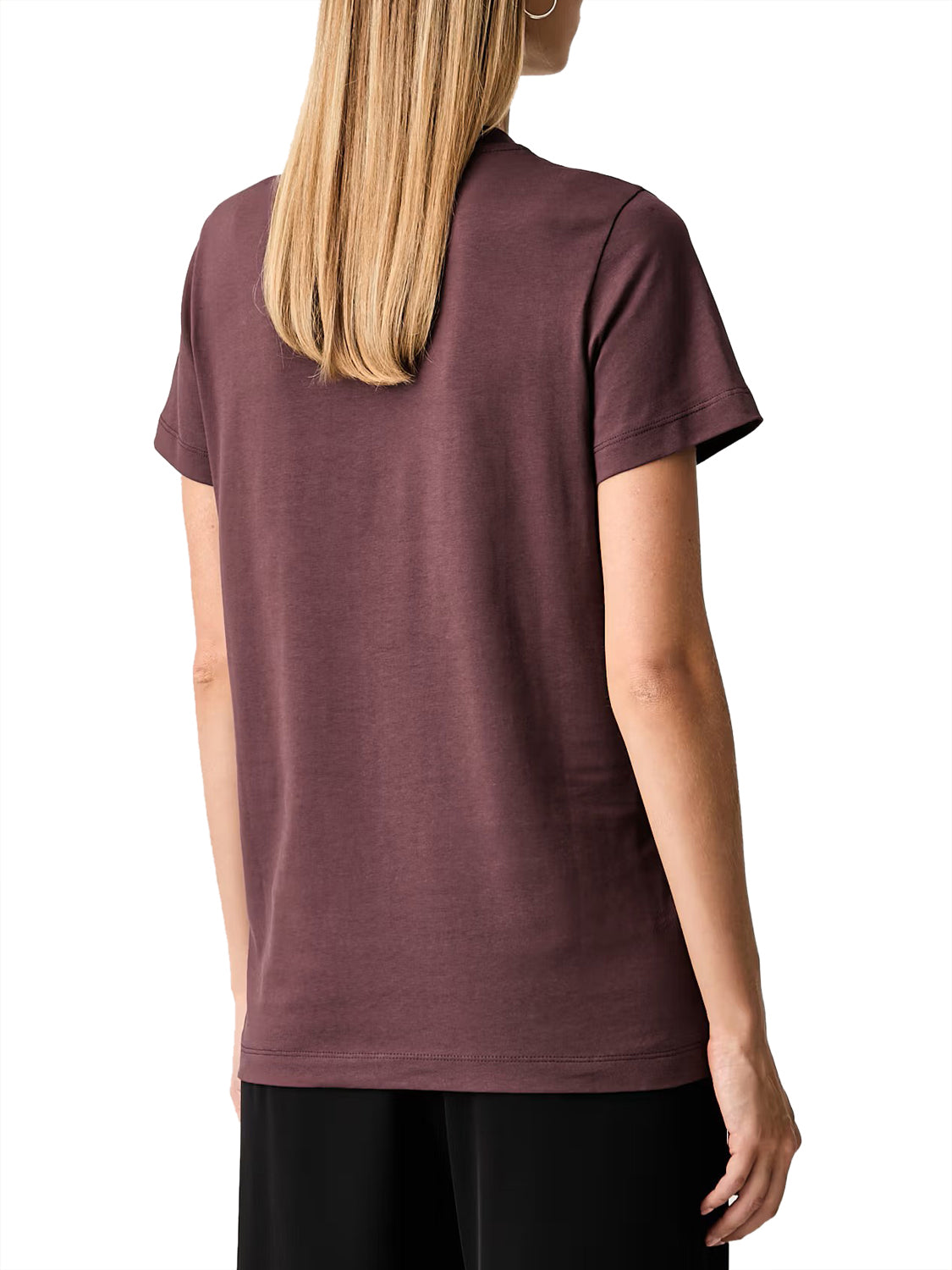 PINKO Pinko Basico T-Shirt Jersey Logo Granada Bordeaux Scuro