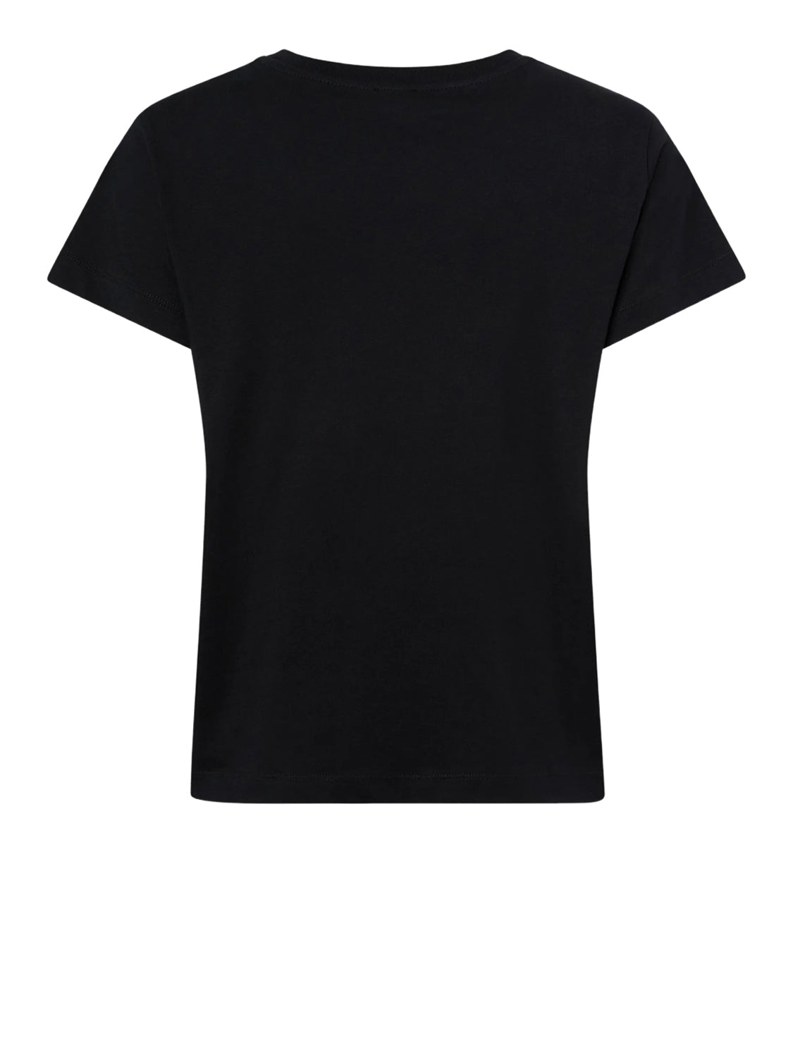 PINKO T-Shirt Pinko Basico Jersey Logo Nero Nero Limousine