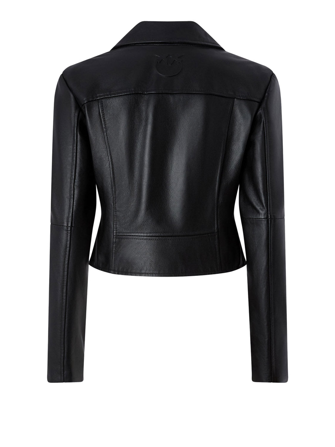 PINKO Giubbino Pinko New Sensibile Chiodo Nappa Nero Nero Limousine
