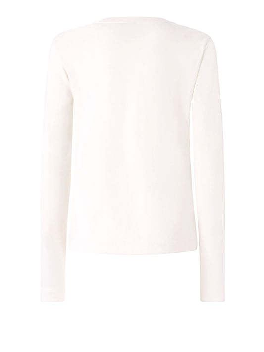 PINKO Toblino Pinko T-Shirt Jersey Logo Beige Beige Betulla