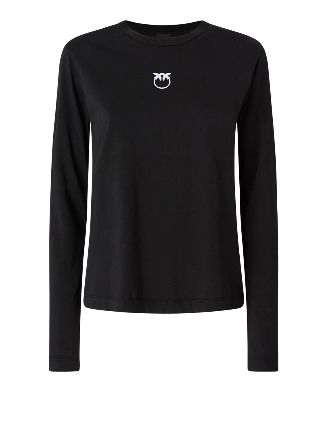 PINKO Toblino T-Shirt Pinko Jersey Logo Nero Nero Limousine