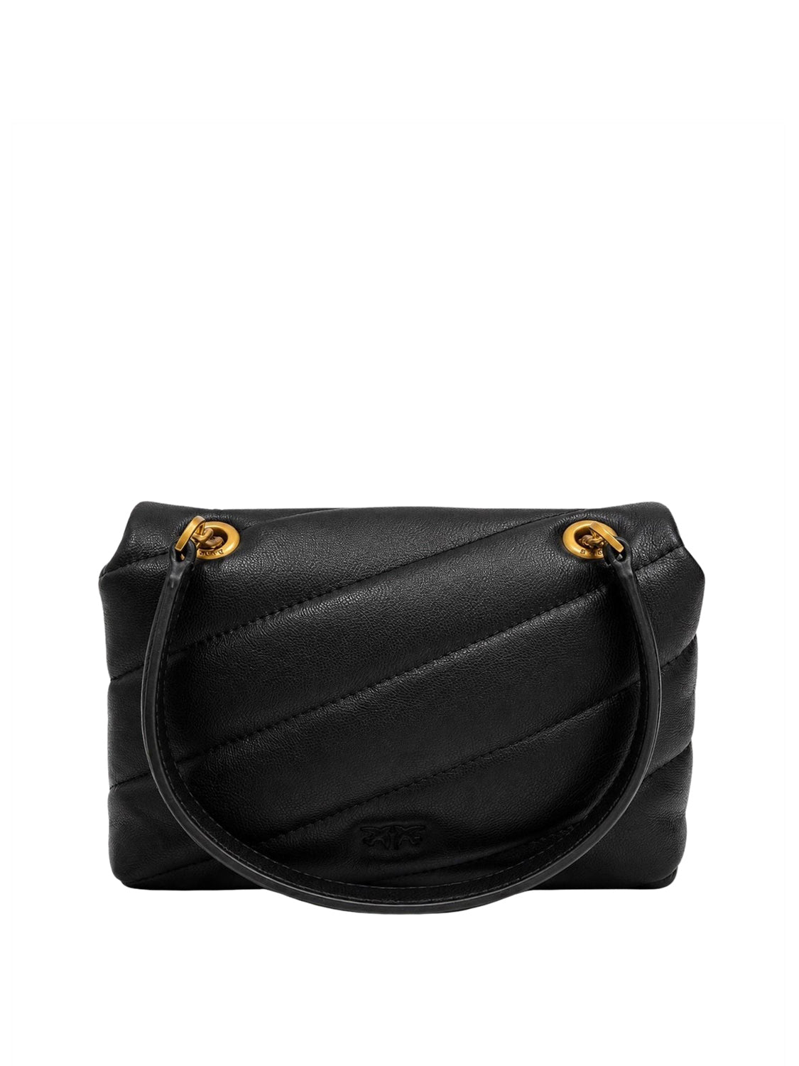 PINKO Borsa A Tracolla Pinko Love Puff Baby Small B. Sheep Nero Nero-Antique Gold
