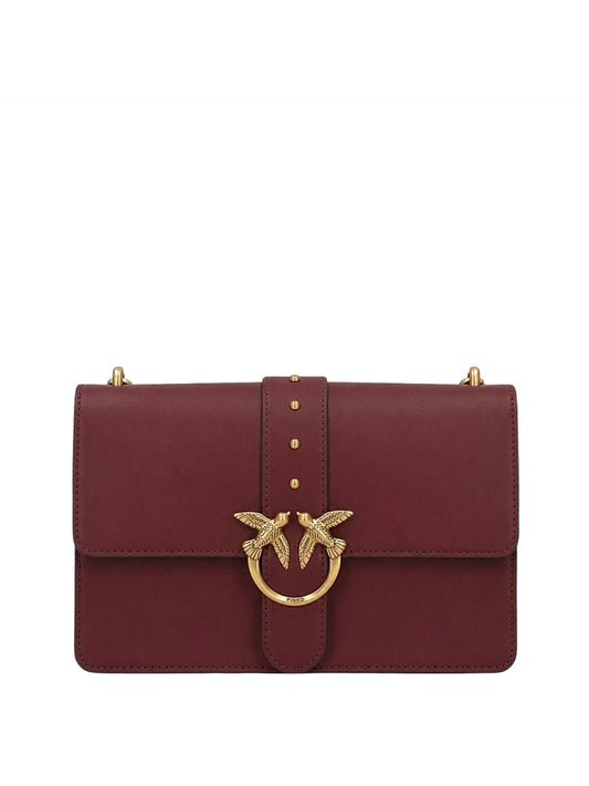 PINKO Pinko Borsa A Tracolla Love One Classic St. Small - Rosso Ribes-Antique Gold