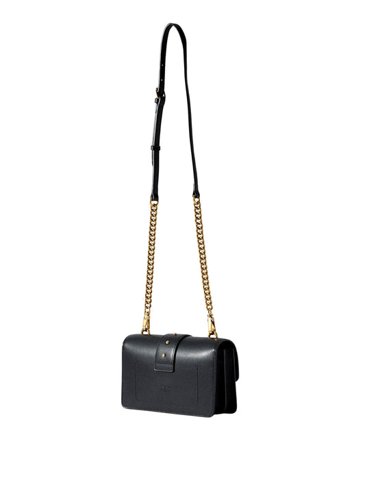 PINKO Pinko Borsa A Tracolla Love One Mini St. Small Oro Nero-Antique Gold