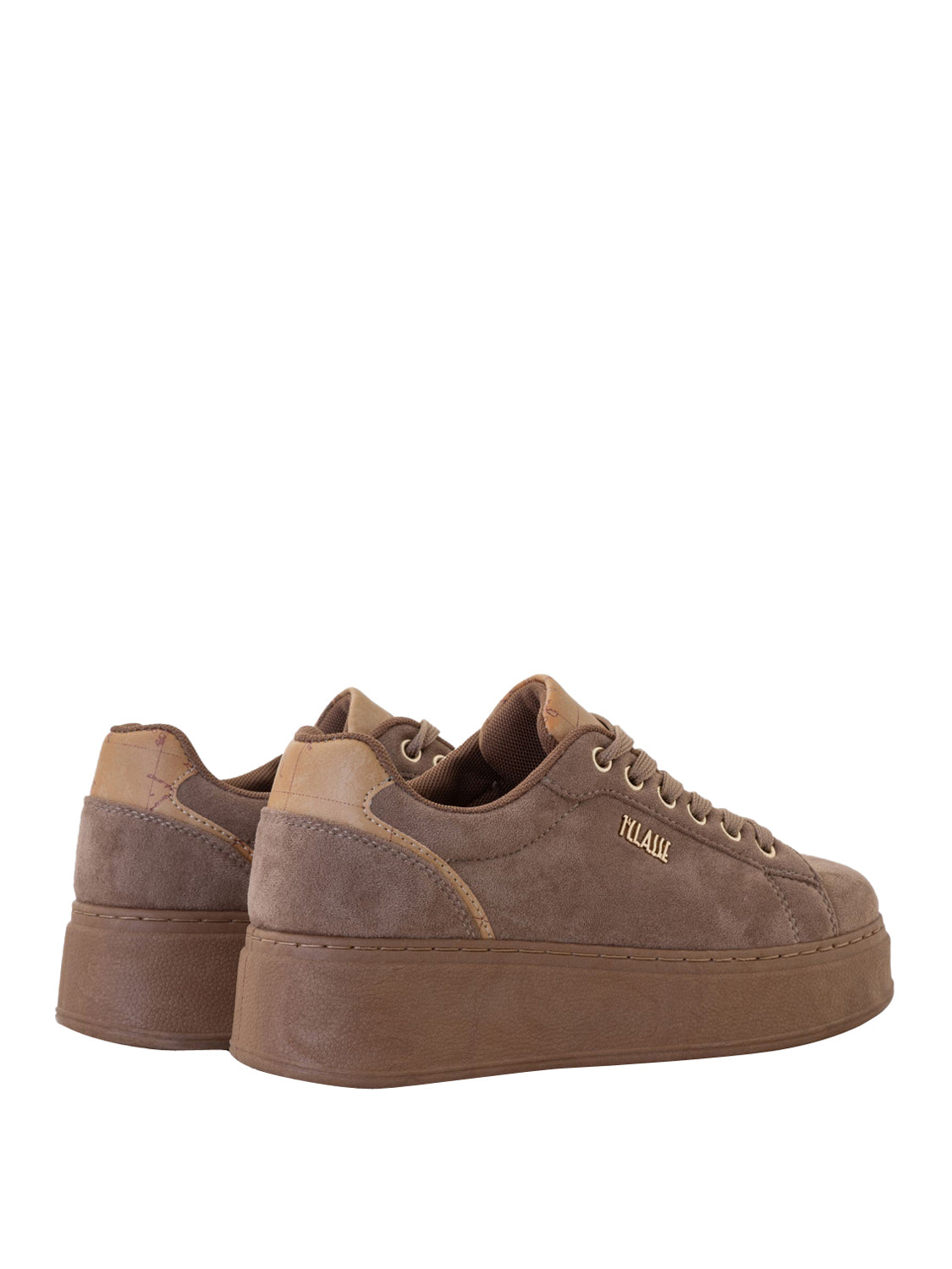 PRIMA CLASSE Sneakers in pelle scamosciata con logo 1ᴬ Classe Nocciola Testa di moro