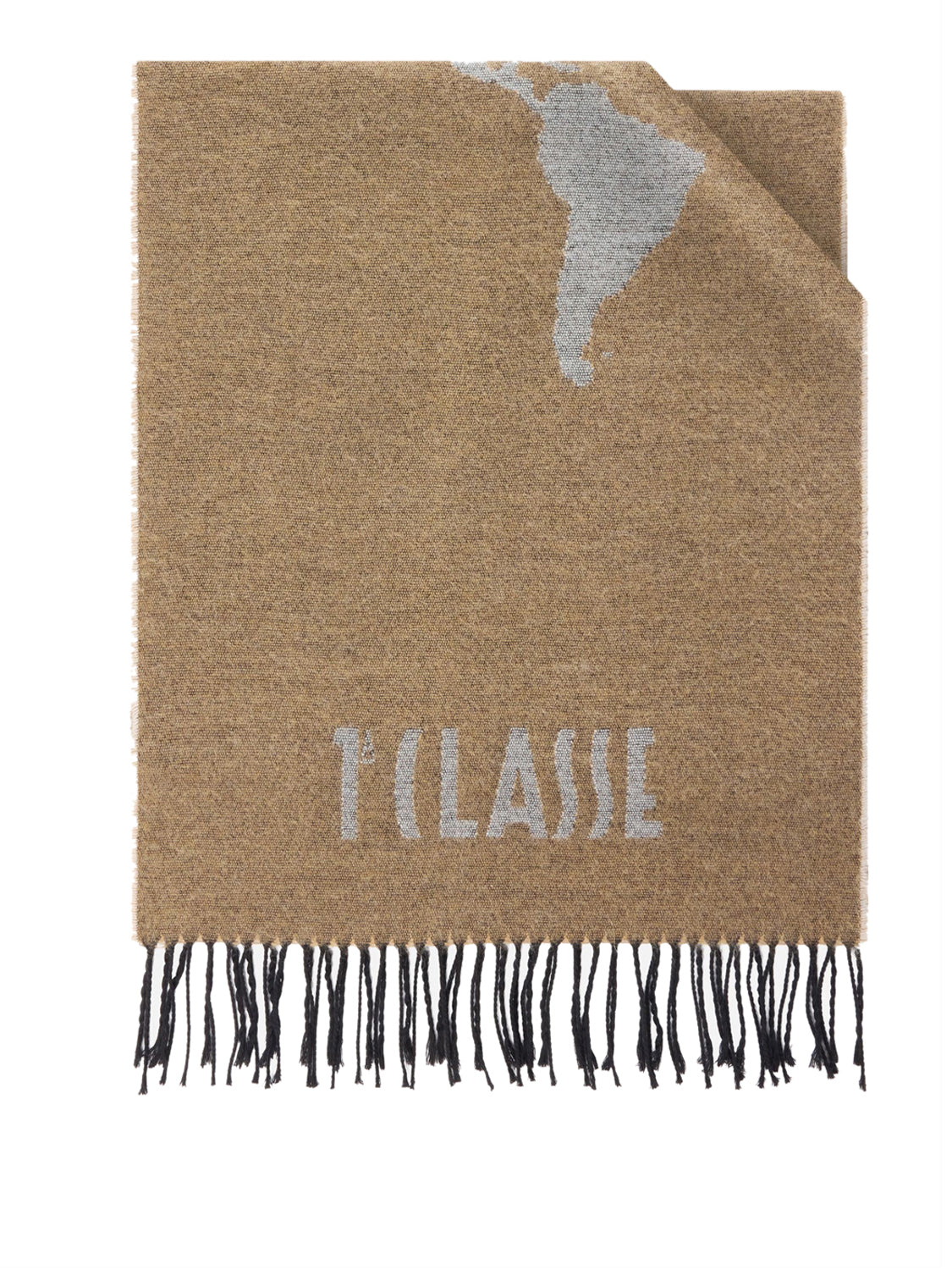 PRIMA CLASSE SETA Prima Classe Sciarpa Geo Pieno in misto lana e cotone 40x170 Rafia Rafia