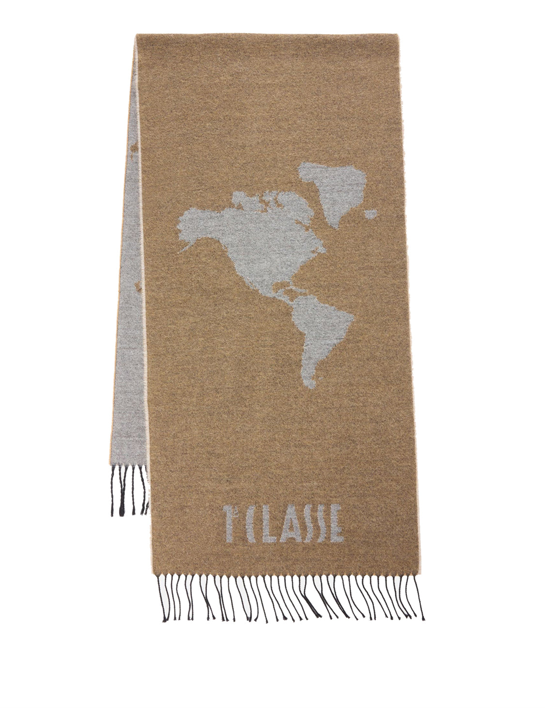 PRIMA CLASSE SETA Prima Classe Sciarpa Geo Pieno in misto lana e cotone 40x170 Rafia Rafia