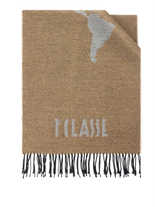 PRIMA CLASSE SETA Prima Classe Sciarpa Geo Pieno in misto lana e cotone 40x170 Rafia Rafia