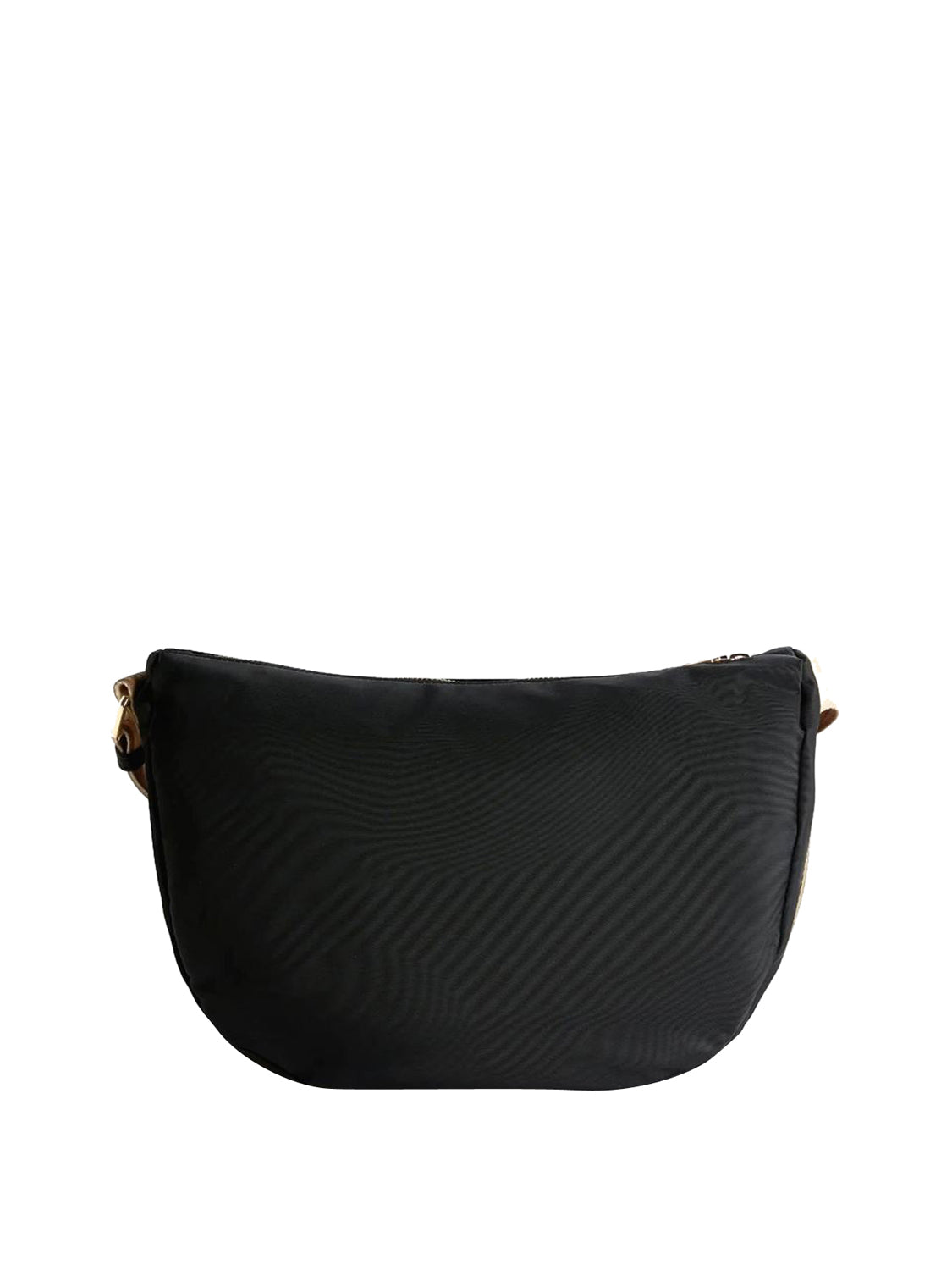 PRIMA CLASSE STAGIONE Prima Classe Whisper Nylon tracolla a mezzaluna media Nero Nero