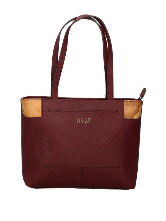 PRIMA CLASSE STAGIONE Borsa A Mano 1°Classe Logo Frontale Burgundy BURGUNDY