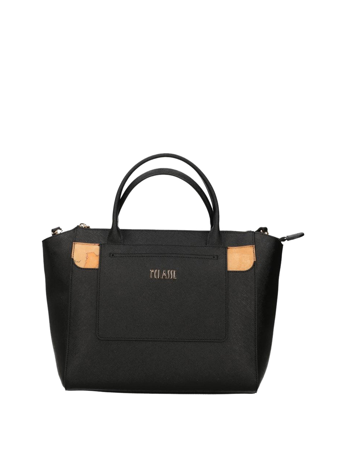 PRIMA CLASSE STAGIONE Borsa A Mano 1°Classe Logo Frontale Nero Nero