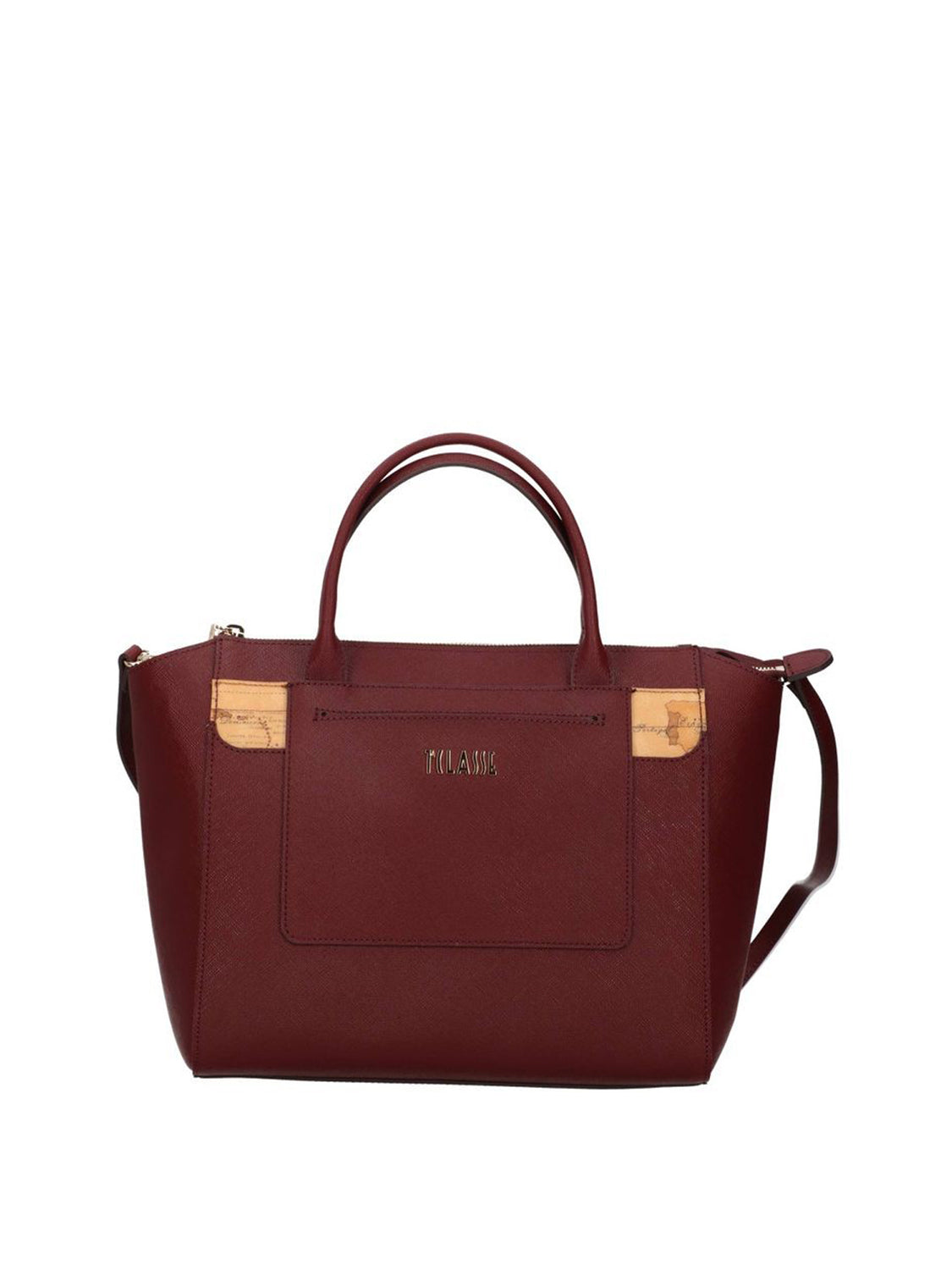 PRIMA CLASSE STAGIONE Borsa A Mano 1°Classe Logo Frontale Burgundy BURGUNDY