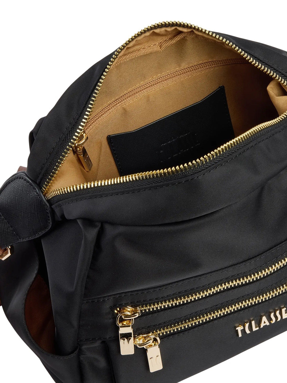 PRIMA CLASSE STAGIONE Prima Classe Borsa a tracolla a tripla portabilità in nylon riciclato Whisper - Nero Nero