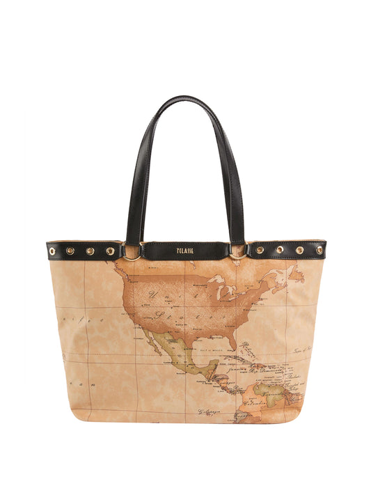 PRIMA CLASSE STAGIONE Prima Classe Soft Ranch borsa shopping con dettaglio Nero Nero