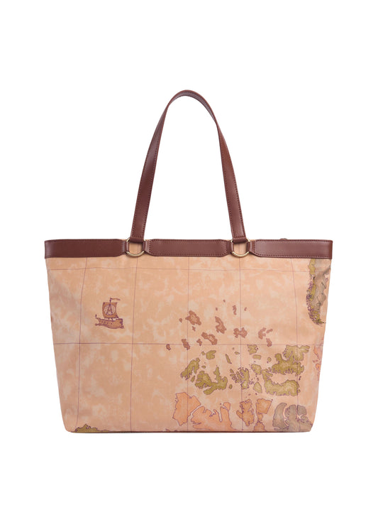 PRIMA CLASSE STAGIONE Prima Classe Soft Ranch Borsa shopping con dettaglio Castagna Castagna