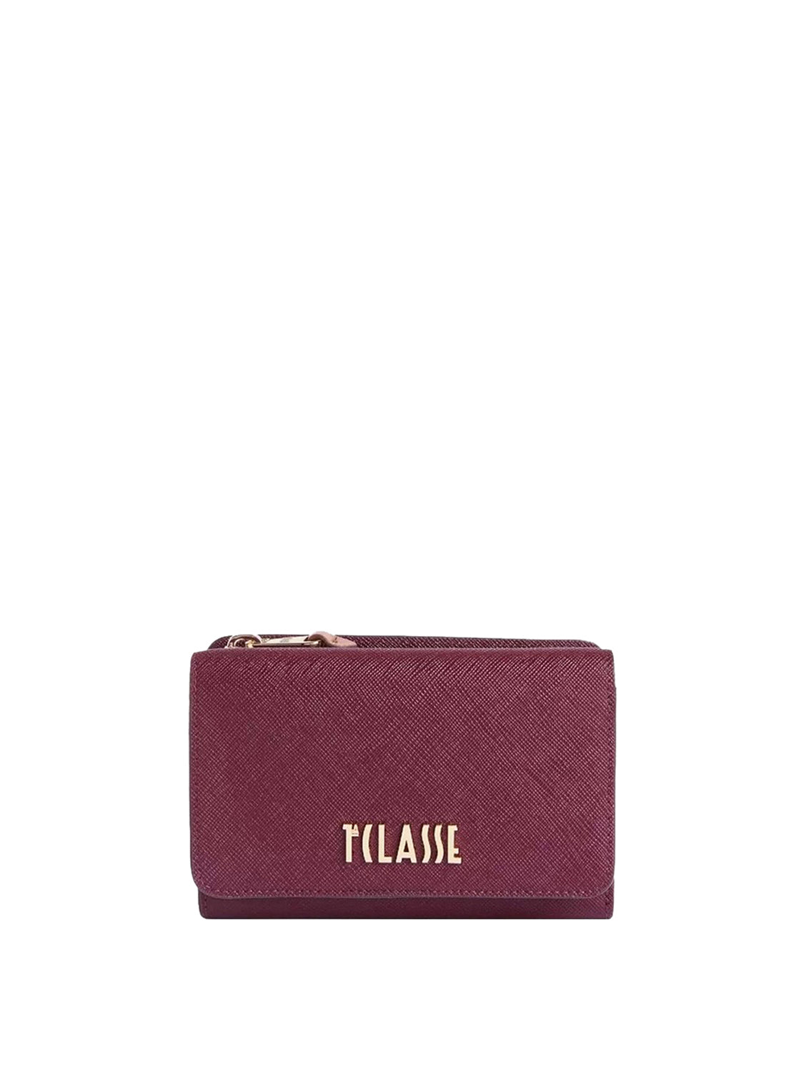 PRIMA CLASSE STAGIONE Portafoglio Medio Logo Frontale Prima Classe Burgundy BURGUNDY