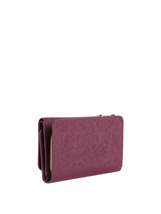 PRIMA CLASSE STAGIONE Portafoglio Medio Logo Frontale Prima Classe Burgundy BURGUNDY
