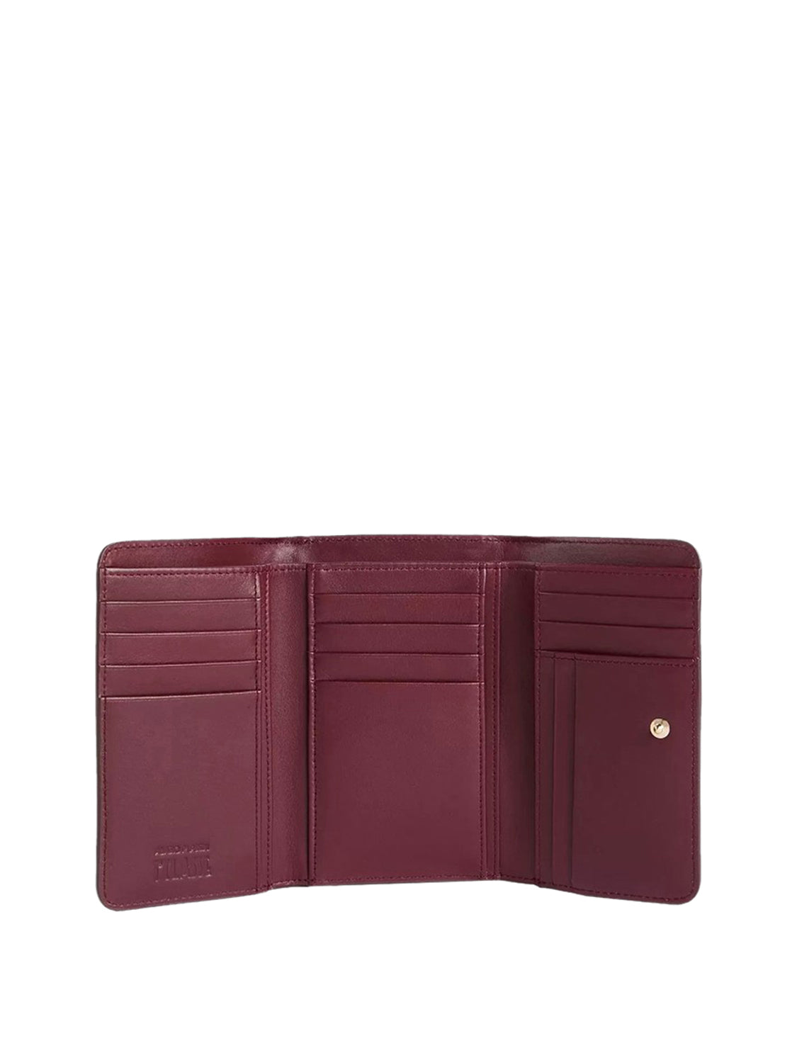 PRIMA CLASSE STAGIONE Portafoglio Medio Logo Frontale Prima Classe Burgundy BURGUNDY