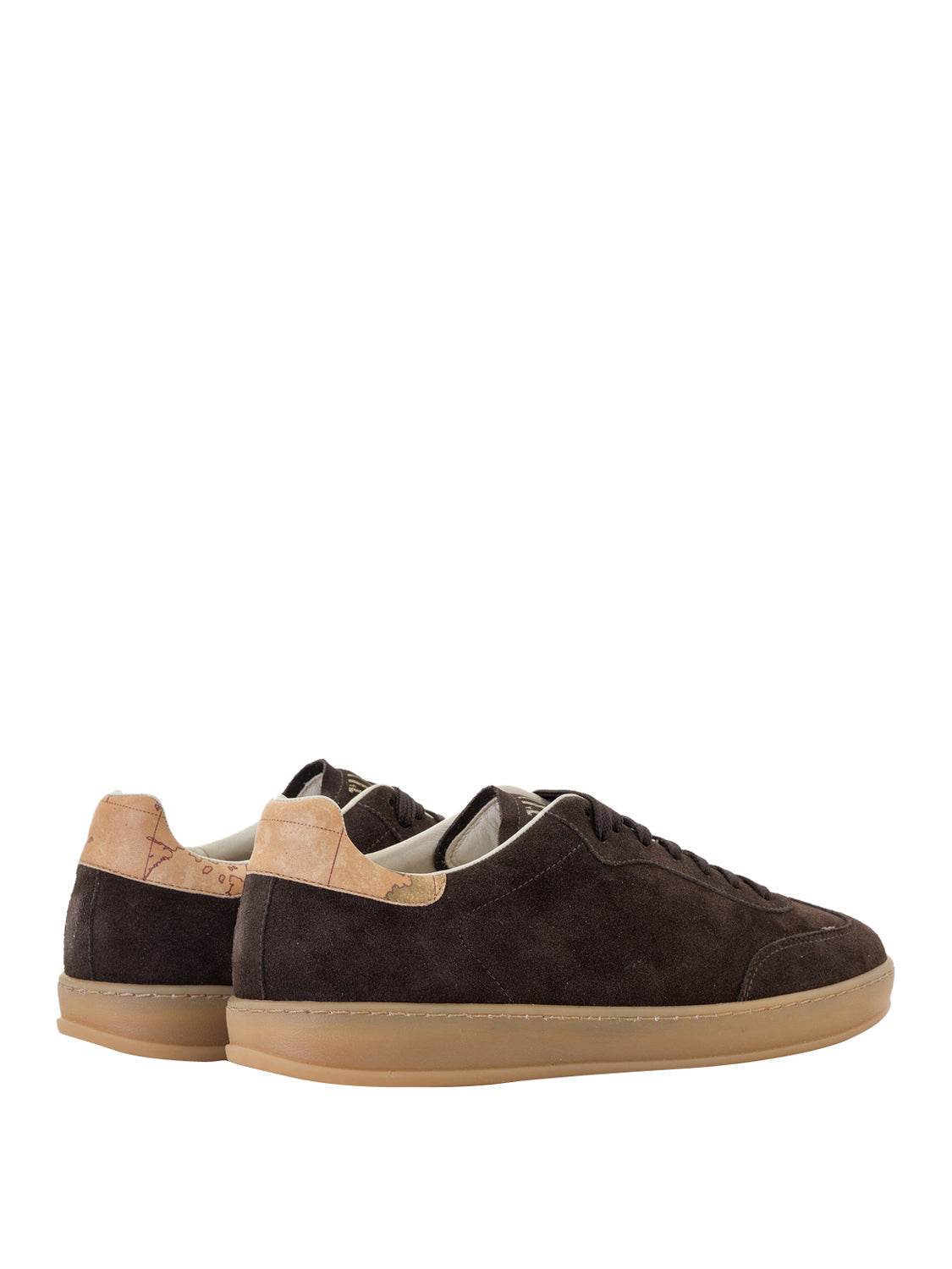 PRIMA CLASSE Sneakers 1° Classe in pelle scamosciata con linguetta logata Testa di Moro Testa di moro